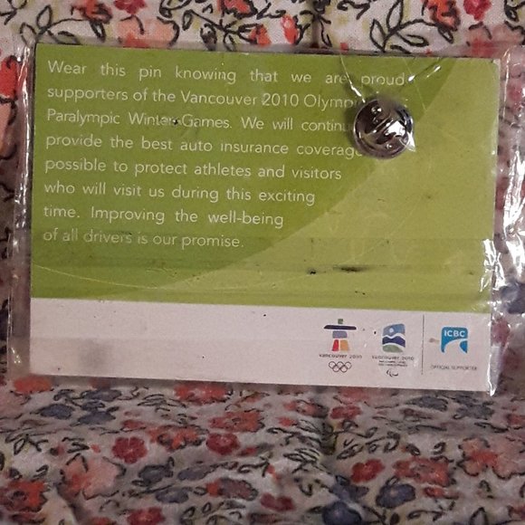 Collectable ICBC Vancouver 2010 Winter Olympics Hockey Enamel Pin - Picture 3 of 4